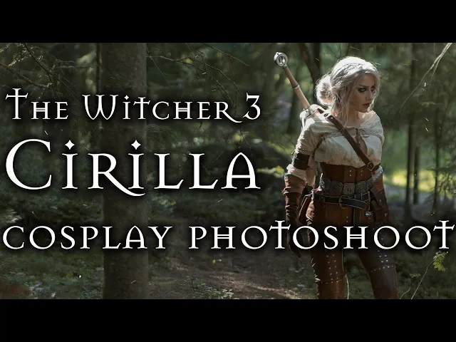 The Witcher 3: Ciri photoshoot - Backstage and result