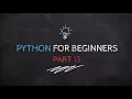 Python for Beginners - while loop and input validation