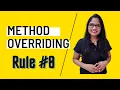 Method Overriding Rule - 8