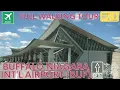 BUFFALO NIAGARA INT L AIRPORT BUF FULL WALKING TOUR DEPARTURES ARRIVALS GATES TRANSPORTATIONS