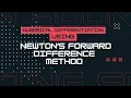 LEC 12 Numerical Methods Numerical Differentiation Newton s Forward Difference Method Part 9