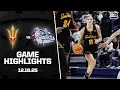 Arizona State vs. Gonzaga Game Highlights | 2025-26 Big 12 Women's Basketball