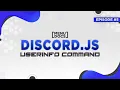 Discord js v12 Bot Tutorial - Userinfo Command Episode MenuDocs