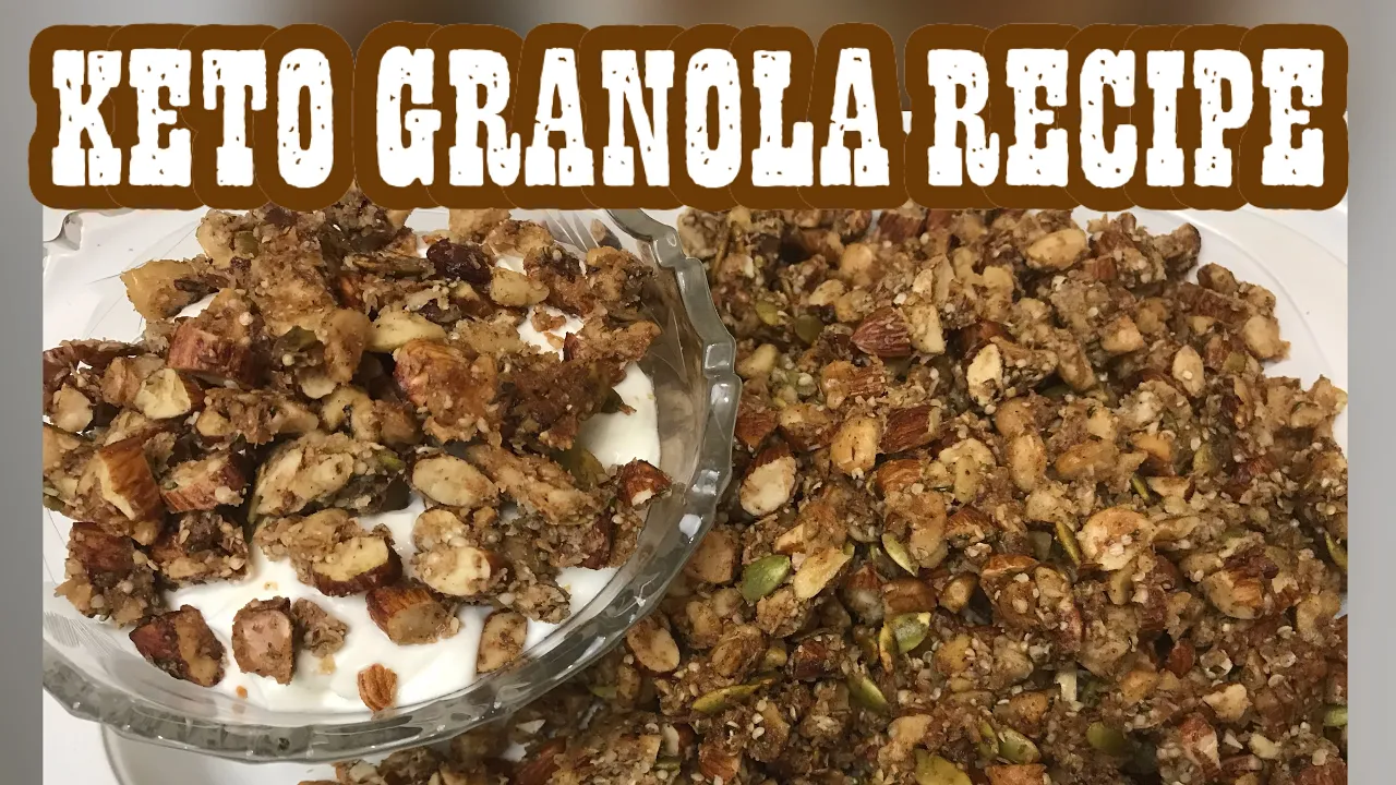 BEST KETO GRANOLA RECIPE //With whipped yogurt