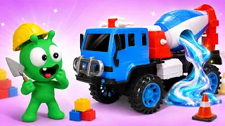 Pea Pea and concrete mixer trucks 🔧 Funny Kids Cartoon