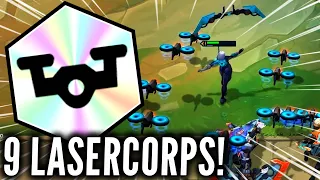 9 LaserCorps Summons a Drone Army! | Teamfight Tactics Set 8 Patch 13.1c