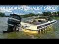 Building An Outboard Boat Exhaust Mercury Offshore Style