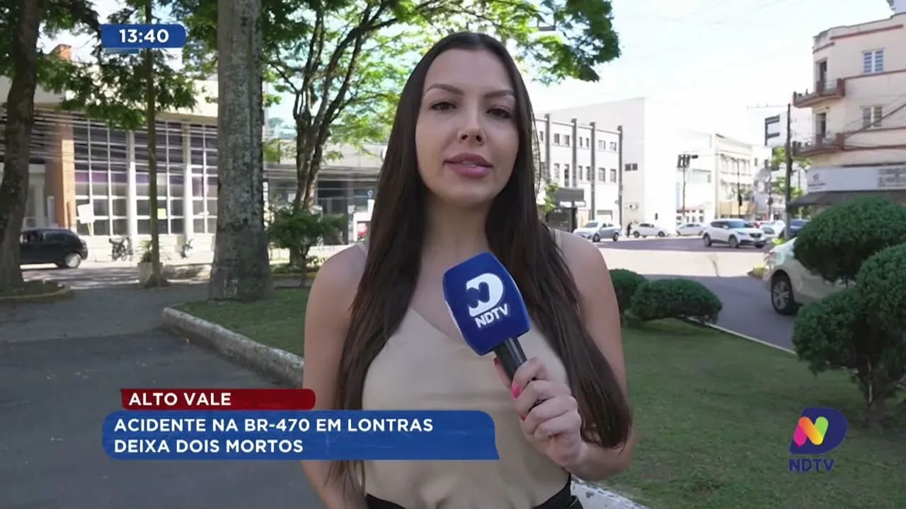 Acidente na BR-470 em Lontras deixa dois mortos