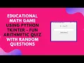 Build a Fun Math Game with Python Tkinter Step-by-Step Guide