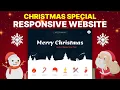 Responsive Christmas Special Website Design Using JS