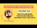 Sneak Peek How to slow down your racing mind with Jasmin Marsters