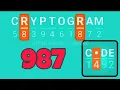 CRYPTOGRAM 987