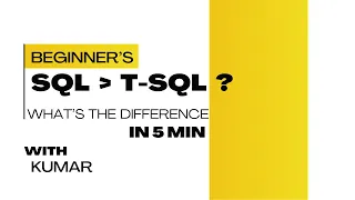 SQL vs T-SQL What s the Difference Complete Guide