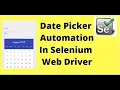 How to Automate Date Pickers in Selenium using JavaScript Executor
