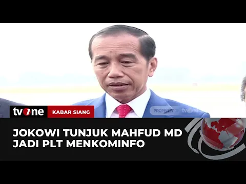 Jokowi Tunjuk Mahfud MD jadi PLT Menkominfo