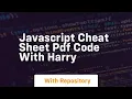 javascript cheat sheet pdf code with harry