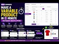 How to Make a Variable Product in WooCommerce in 1 Minute