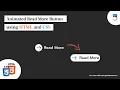 How to create an Animated Read More Button using HTML CSS only Geekboots