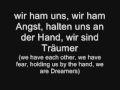 Tokio hotel- Träumer (with lyrics and translation)