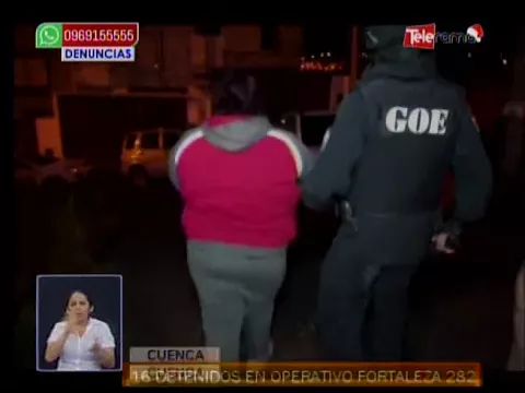 16 detenidos en operativo Fortaleza 282 realizado en el sector de El Arenal