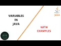 variables in java variables in java for beginners Part 1 Code eureka