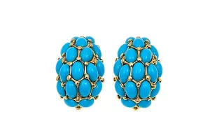 KJL by Kenneth Jay Lane Uptown Nights Cabochon Stud Ea
