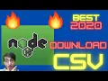 Node js Express Download CSV File From Array of Objects Using objects to csv Library Full Tutorial