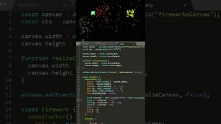Firework using javascript coding