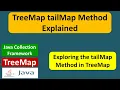 TreeMap tailMap Method Explained Java Collection Framework