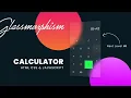 How to make Calculator With JavaScript CSS Glassmorphism Effects Glass morphism