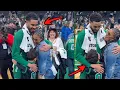 Jayson Tatum Embracing Deuce Tatum His Mother After His First Game Back Win vs Dallas Mavericks