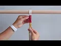 DIY Macrame Tutorial - Multi-Coloured Square Knot Pattern