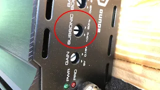 how important subsonic setting is on your amplifier