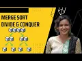 Sorting - Merge Sort Divide Conquer JAVA