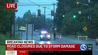 BREAKING Orange Fire Department says several roads are closed due to storm damage
