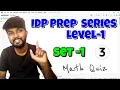 Python IDP Preparation Series Level 1 Set 1 Math Quiz explained by shiva prasad m