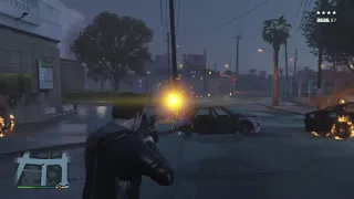 intense police fight gta 5 blasting bullets
