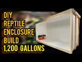 DIY HUGE Reptile Enclosure How To Build a Reptile Cage Part 1
