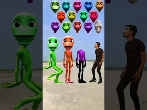 green red, purple & black alien vs Me correct headmatching new game magical video | #viral #vfx