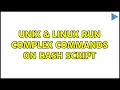 Unix Linux Run complex commands on bash script 2 Solutions