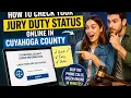 How to check your jury duty status online in Cuyahoga County