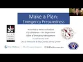 Make a Plan Emergency Preparedness