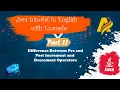Java Tutorial Part 11 Difference between Pre and Post Increment and Decrement Operators