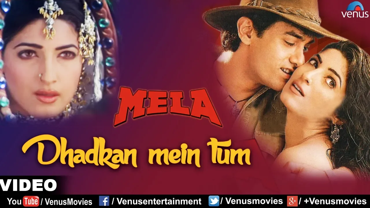 Dhadkan Mein Tum Full Video Song | Mela | Aamir Khan, Twinkle Khanna | Kumar Sanu, Alka Yagnik