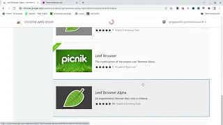 how to get leaf browser on a school chromebook