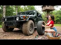 Download Lagu Genius Girl Helps CEO Repair Abandoned Supercar in the Jungle | Builds Bamboo Survival House