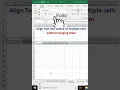 Align Text to the Center in Excel