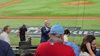 Texas Rangers owner Ray Davis before Game 1 World Series 23