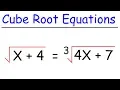Solving Equations With Cube Roots