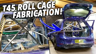 fabricating a t45 roll cage for my mk7 golf r track car 